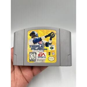 Triple Play 2000 (Nintendo 64, 1999) N64 Authentic Cleaned Tested Retro Baseball